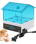 Digital Pro Grade Poultry Egg Incubator With Automatic Temperature Control And Large Viewing Window For Chicken Duck Quail Turkey And Goose Eggs No Sweat Setup with transparent lid and chick.