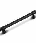 10 Pack 5 Inch Matte Black Cabinet Handles And Drawer Pulls With Solid Build, Scratch Resistant And Rust Proof Finish, angled view