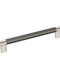 Contemporary 8-Inch Center-To-Center Cabinet Pull in Polished Nickel Gunmetal Finish for Cabinets and Drawers, Esquire Series, 1 Pack