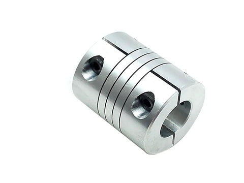 9.5 By 12.7 Millimeter Flexible Shaft Coupling Aluminum D25 L30 Rigid And Flexible Coupler Three Eighths By One Half Inch CNC Machines