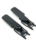 Top Notch Rear Gate Latch Set For Honda Acty Truck Ha3 Ha4 1990 To 1999 built from thick black steel, showcasing durable latches.