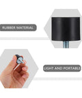 4 Pack Rubber Vibration Isolators Mounts For Engines And Compressors, Heavy Duty Anti Vibration Pads For Equipment Safety, Premium Black Rubber Mounts Built For Tough Industrial Use, black rubber mount with threaded bolt