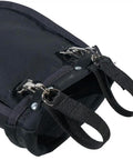Heavy Duty Tool Pouch For Nuts And Bolts With Interior Pocket No 10 Canvas 9 X 3.5 X 10 Inches Black with zipper detail