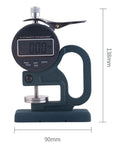 Dope Digital Thickness Gauge For Sponge And Foam, 0.01mm Resolution, 30mm Probe, 0-12.7mm Range, Large LCD Display, Thumb Trigger, Portable Handle, Fast And Accurate Tester For Sponge, Paper, Cardboard on base