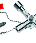 All In One Universal Control Cabinet Key For Heating, HVAC, Sanitary And Building Systems With Ten By Seven mm Slot And Ph Two Cross Recess