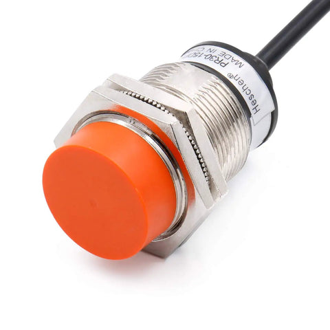 Industrial Grade M30 Inductive Proximity Sensor Switch PR30-15DP2 Cylindrical 15mm Detection Distance DC 12-24V Non Shielded