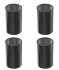 Four Pack 1012 POM Sleeve Bearings 10mm ID By 12mm OD By 20mm Length For Shafts On Equipment No Grease Needed Self Lubricating Oilless Bushings Black