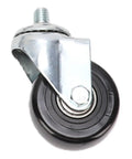 Heavy Duty Retractable Casters With Foot Lift Pedal 3 Inch Swivel Wheels 1100 Lb Capacity 360 Rotation Locking Mechanism close-up view