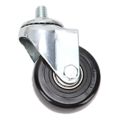 Heavy Duty Retractable Casters With Foot Lift Pedal 3 Inch Swivel Wheels 1100 Lb Capacity 360 Rotation Locking Mechanism close-up view