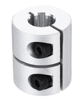 Aluminum Shaft Coupling 11mm To 11mm ID, 30mm Length Rigid Shaft Coupler Connector For Motors, 3D Printer DIY Robots, CNC Machine Tools, High Torque Transmission Tough As Nails aluminum shaft coupler with set screws