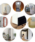 Self-Adhesive Door Sweep Draft Stopper For All Doors, 2 Inch Wide By 39 Inch Long, Black Rubber Weather Stripping Under Door Bottom