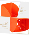 Badass Heavy Duty Ev Charger Cover And Weatherproof Outlet Protector For 86 Type Electrical Jack Plates, orange plastic design.