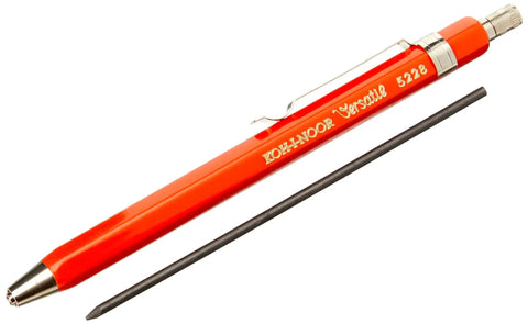 Slick Legit 2 Mm Mechanical Clutch Lead Holder Pencil For Precision Drafting And Sketching Hella Tough Drawing Tool In Matte Red Grip.