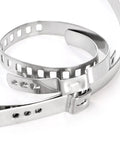36 Pack CV Boot Clamps Kit With 304 Stainless Steel Crimp Bands And Adjustable Ear Design, close-up view of clamps