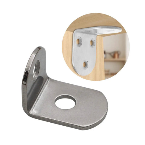 20Pcs L Shaped Corner Braces Stainless Steel 90 Degree Right Angles Metal Brackets For Cabinets And Shelves Heavy Duty Shelf Support