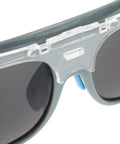 Close-up of Top Shelf Anti Dust Welding Safety Glasses with shatterproof construction, showcasing ergonomic frame and clear lenses.