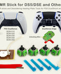 4 Pack TMR Joystick Replacement Kit For PS5 And Edge Controllers With Dope Desoldering Heating Plate Hall Effect Thumbsticks