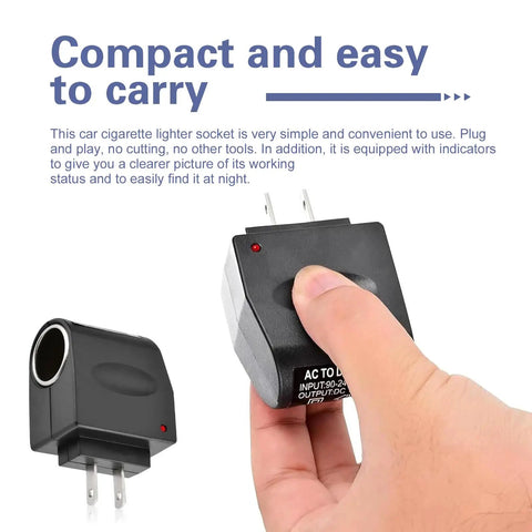 Plug Right Into Your Wall With This Beefy AC To DC Power Converter Transformer Steps Down 220V Household Juice To 12V Cigarette Lighter Socket