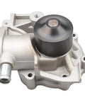 Heavy Duty Water Pump For Subaru Naturally Aspirated Engines Straight Bolt Up Coolant Swap For 1993 2005 Impreza Legacy Forester Outback Baja 1.8 2.2 2.5 H4 Engine Shop Grade Rig with aluminum housing and black impeller.