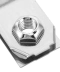Beefy Stainless Steel Truck Bed Bolt And Washer Kit Heavy Duty Hardware For Secure Bed Mounts Rust Resistant Silver Finish Durable Vehicle Bed Fasteners For Trucks And SUVs close-up hex nut