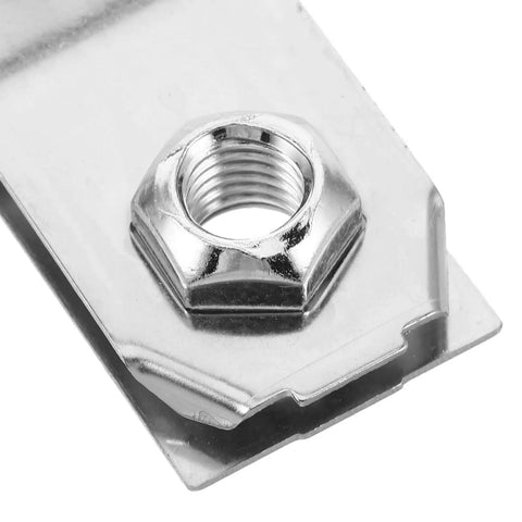 Truck Bed Mounting Bolt And Washer Kit For Vehicle Chassis In Stainless Steel Hardware Set With Bolts Nuts And Washers, Easy DIY Install, Reduces Noise And Vibration, Improves Stability And Load Bearing Capacity, stainless steel nut close-up