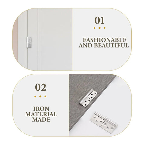Heavy Duty Lift Off Door Hinges With Ball Bearings, Detachable Flag Hinge, Stainless Steel Build For Quiet, Smooth Close, Built To Last In Any Weather, Tough As Nails Hinges For Indoor Or Outdoor Use on white door