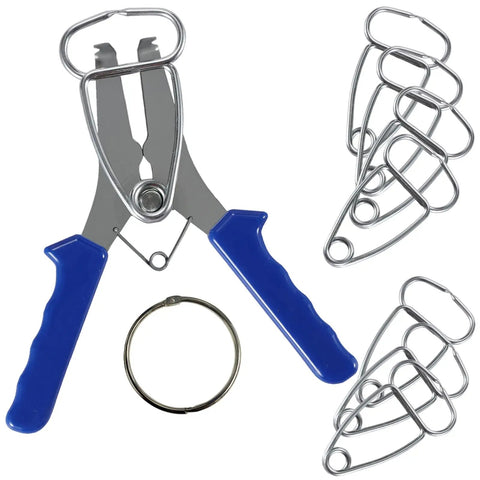 Premium 9-Piece Miter Clamp Kit With Stainless Steel Spring Clamps And Comfort Grip Handles For Woodworking Diy Decor Molding Frame Projects Corner Fixing And Accurate Joint Assembly On The Fly, 9 clamps