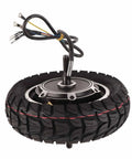 10 Inch Wheel Hub Motor Assembly Delivering Badass Torque 36V To 60V Electric Bike Conversion with wiring and durable tire.