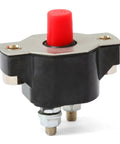 Heavy Duty Push Button Circuit Breaker Replacement Compatible With Mercury Mercruiser Volvo Penta Quicksilver Sierra Marine Applications Straight Fix Works Like A Champ 88-11178A01 showing the single unit with red button and metal base.