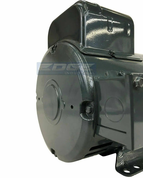 Heavy Duty Compressor Electric Motor 5HP Single Phase 230V 184T Frame close-up view, showcasing sturdy design for air pump performance.