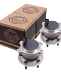 Beefy Rear Hub And Bearing Assembly For Ford Escape 2013 2019 FWD Without Park Assist, boxed and unboxed view.