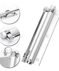 Beefy Adjustable Aluminum Door Closer With Automatic Spring Soft Close Heavy Duty Hardware shown in detail and full view