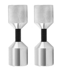 Premium 4Pcs Aluminium Flange Two Hole Alignment Pins 1-1/8 Inch Dia 3/8 To 1 Inch Long For Machinery And Heavy Duty Equipment Installation, set of four aluminum pins.