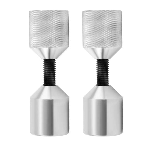 Premium 4Pcs Aluminium Flange Two Hole Alignment Pins 1-1/8 Inch Dia 3/8 To 1 Inch Long For Machinery And Heavy Duty Equipment Installation, set of four aluminum pins.
