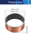 Heavy Duty Oilless Bushing 45mm Bore 50mm Outer Diameter 20mm Length Plain Sleeve Bearing dimensions shown
