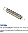 Beefy Stainless Steel Extension Spring Set 0.5mm Wire 5mm Outer Dia 30mm Length 5 Pieces Tension Springs For Home Repair Furniture Doors Chairs Recliners Machinery DIY Projects
