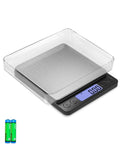 Digital Gram Scale 0.01g Precision Pocket Sized Kitchen Jewelry Scale 0.3g To 500g For Gold Coins Coffee Powder With 9 Units 2 Trays
