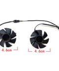 Reliable Replacement Graphics Card Fan Delivers Beast Mode Cooling And Super Smooth Swaps For Nvidia GTX 1650 1630, 4.6cm dual fan design.