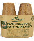 3.25 Inch Coconut Coir Biodegradable Pots 22 Pack Plantable Seed Starter Pots Peat Free Eco Friendly Sustainable Garden Containers