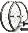 Carbon Fiber 700C Road Wheelset Rim Brake For Aero Performance With Depths 30 35 38 40 45 50 55 60 88mm Tubular Clincher Tubeless Ready