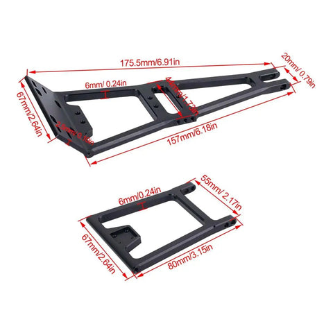 Rescue Tow Truck Wrecker Kit DIY Tool For One Tenth Scale RC Crawlers Featuring CNC Machined Aluminum Alloy Anodized Finish