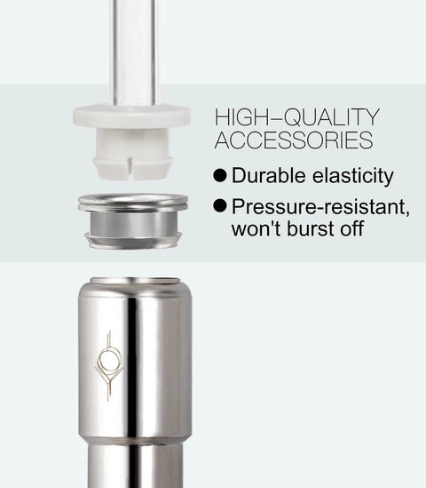 Clscea metal aquarium check valves set, stainless steel with white plastic connectors, 2 pieces