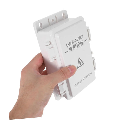 Ultimate Outdoor Waterproof Electrical Junction Box For Surveillance And Electronic Gear Durable Plastic Enclosure held in hand.