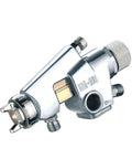 Pro Grade Stainless Steel Pressure Feed Sand Blaster And Paint Spray Gun With Precision Fine Tuning Control for smooth coating flow close-up.