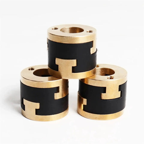 Upgrade Your 3d Printer With These Smooth V Core 3.1 Z Axis Lead Screw Decouplers Offering Perfect Flexibility And Precision For Oldham Couplings In Bi Material Design. 3pcs brass and black couplers
