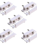 Wired Water Probe Liquid Overflow Sensor 5 Pack with Induction Electrode Switch for Alarm Systems and Leak Detection