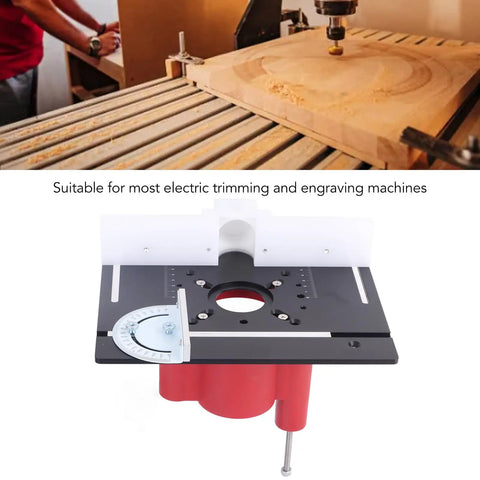 Heavy Duty Router Lift Kit With Smooth Turning Crank Handle And Rust Resistant Aluminum Base Plate for precision woodworking use.