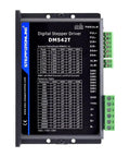 DM542T digital stepper driver module for CNC, black enclosure with green terminal blocks and StepperOnline branding