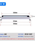 Industrial Machine Tool Work Light 110-230V Explosion Proof Waterproof Oil Proof Lathe Lamp 50cm