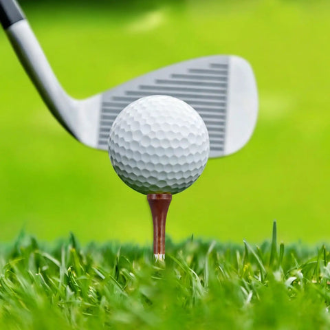 Wooden Golf Tees 3 1 Quarter Inches 100 Count Natural Hardwood Brown With White Markings For Consistent Tee Shots And Practice